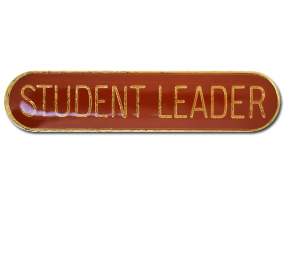 Student Leader Rounded Edge Bar Badge