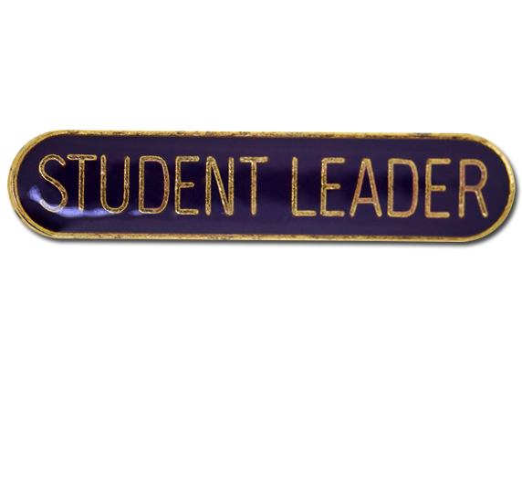 Student Leader Rounded Edge Bar Badge