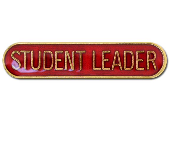 Student Leader Rounded Edge Bar Badge