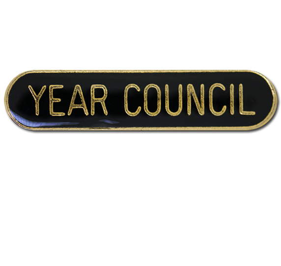 Year Council Rounded Edge Bar Badge