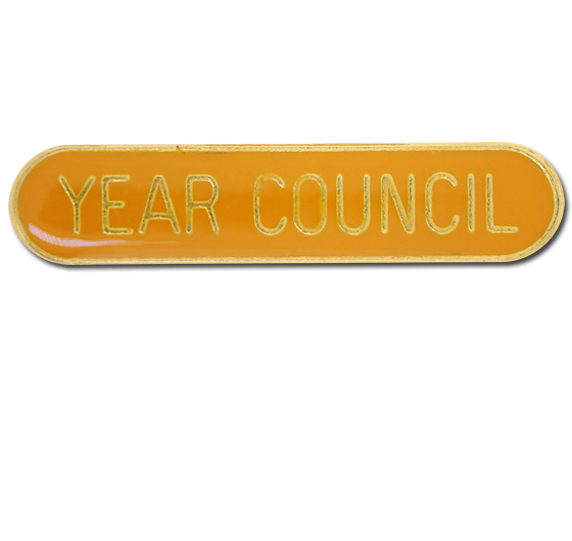 Year Council Rounded Edge Bar Badge