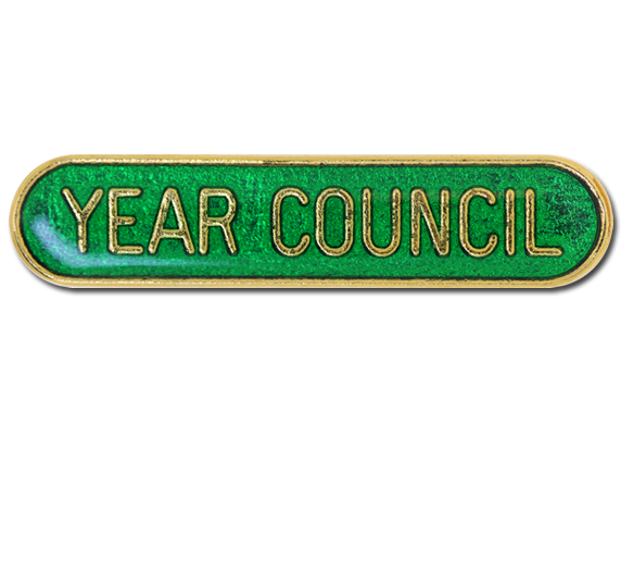 Year Council Rounded Edge Bar Badge