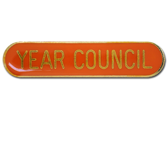 Year Council Rounded Edge Bar Badge