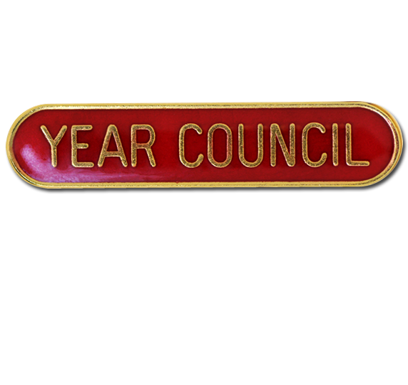 Year Council Rounded Edge Bar Badge