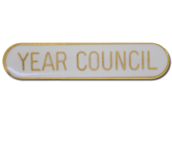 Year Council Rounded Edge Bar Badge