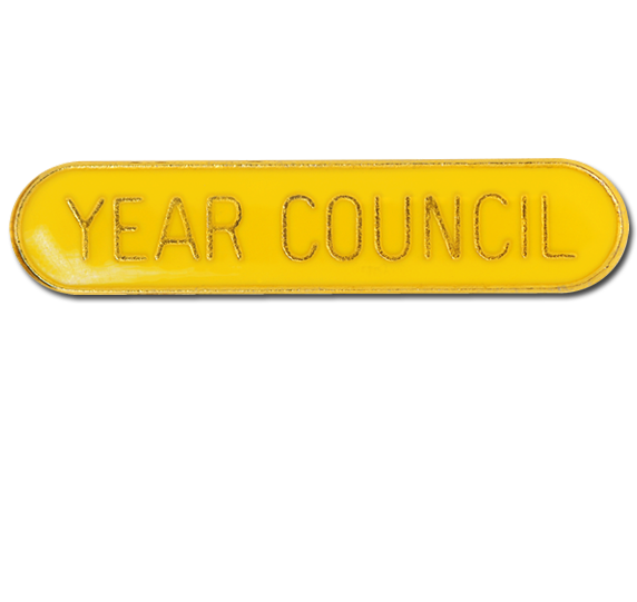 Year Council Rounded Edge Bar Badge