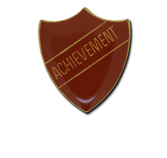 Achievement Enamelled Shield Badge