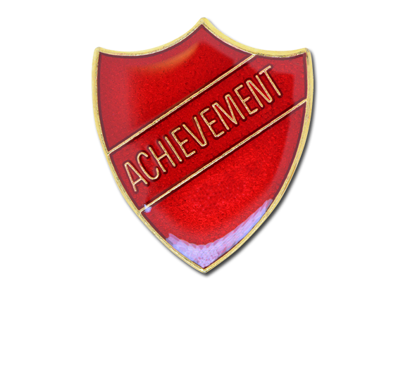 Achievement Enamelled Shield Badge