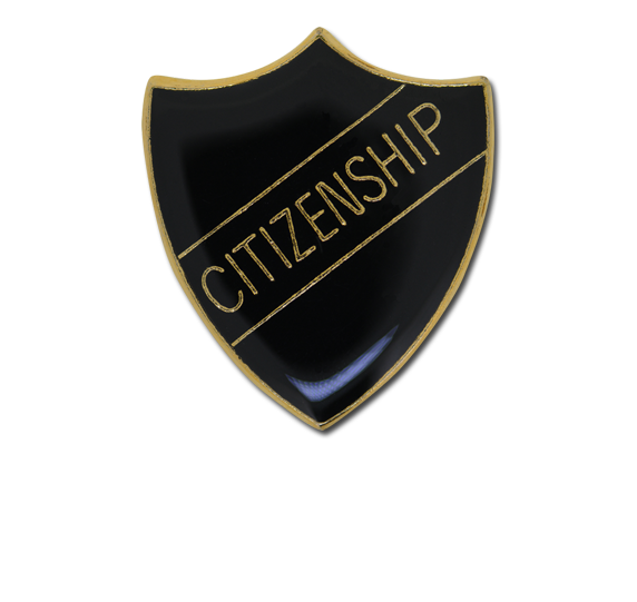 Citizenship Enamelled Shield Badge