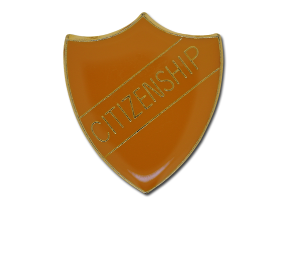 Citizenship Enamelled Shield Badge
