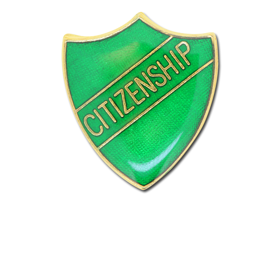 Citizenship Enamelled Shield Badge