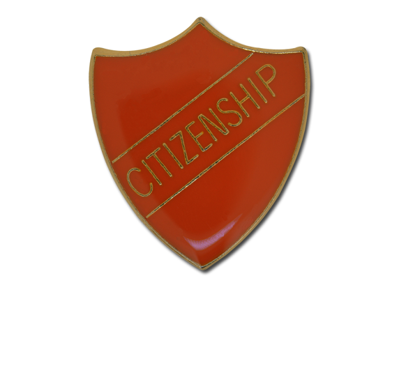 Citizenship Enamelled Shield Badge