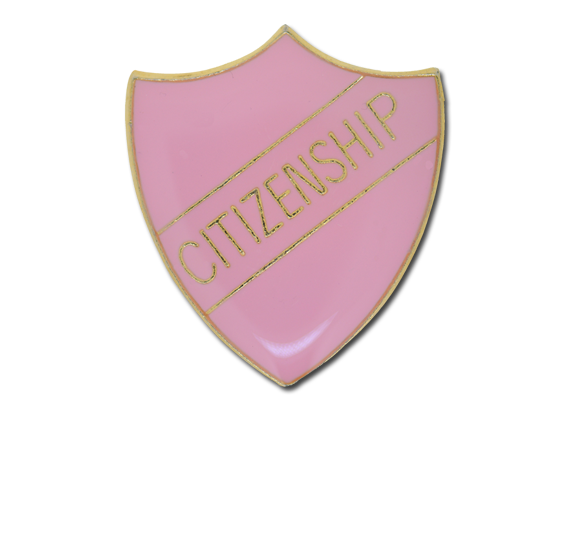 Citizenship Enamelled Shield Badge