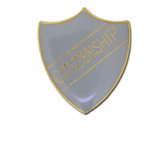 Citizenship Enamelled Shield Badge