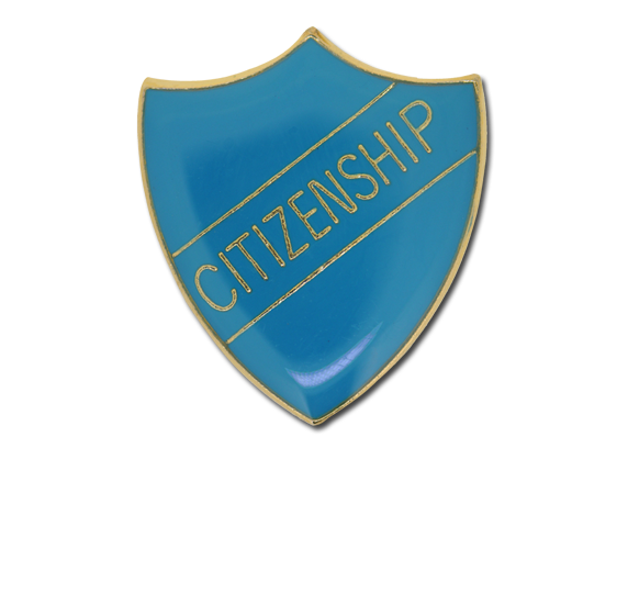 Citizenship Enamelled Shield Badge