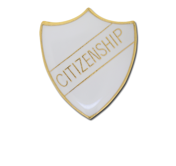 Citizenship Enamelled Shield Badge