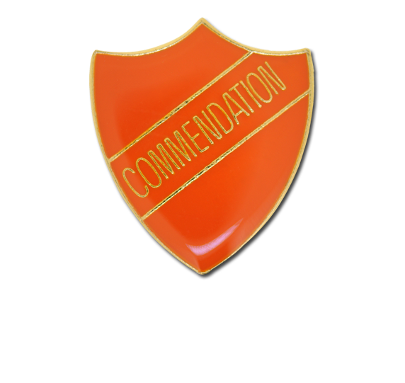 Commendation Enamelled Shield Badge