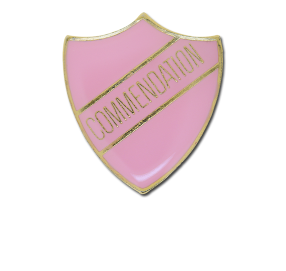 Commendation Enamelled Shield Badge