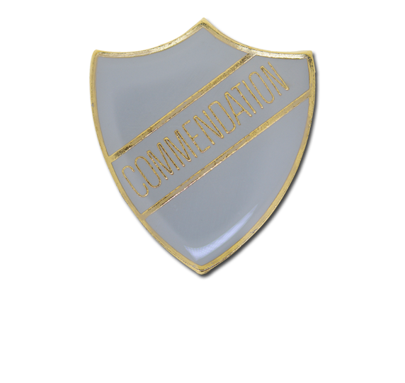 Commendation Enamelled Shield Badge