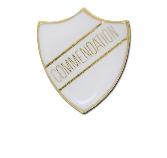 Commendation Enamelled Shield Badge
