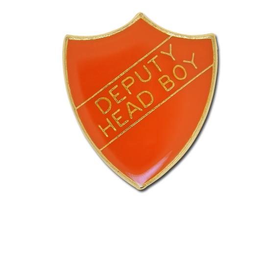 Deputy Head Boy Enamelled Shield Badge