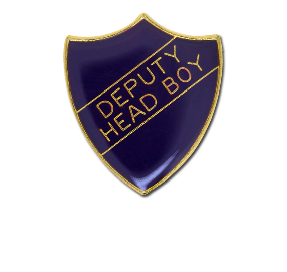 Deputy Head Boy Enamelled Shield Badge