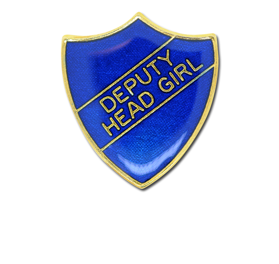 Deputy Head Girl Enamelled Shield Badge