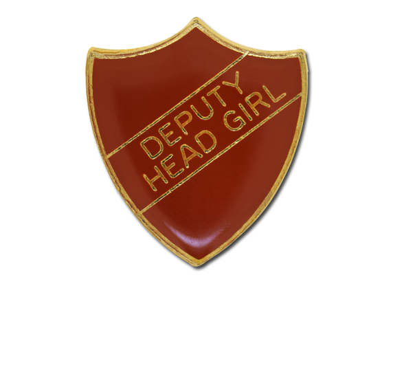 Deputy Head Girl Enamelled Shield Badge