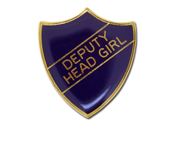 Deputy Head Girl Enamelled Shield Badge