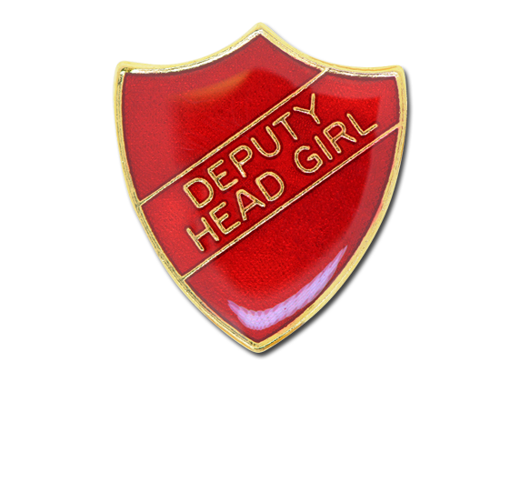 Deputy Head Girl Enamelled Shield Badge