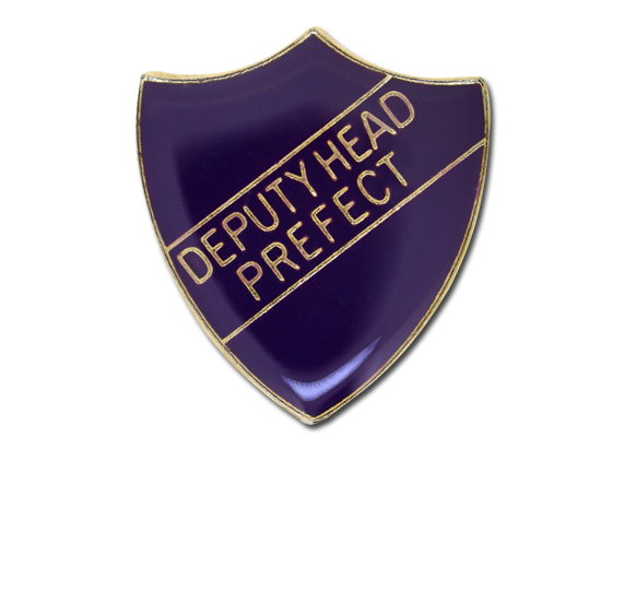 Deputy Head Prefect Enamelled Shield Badge