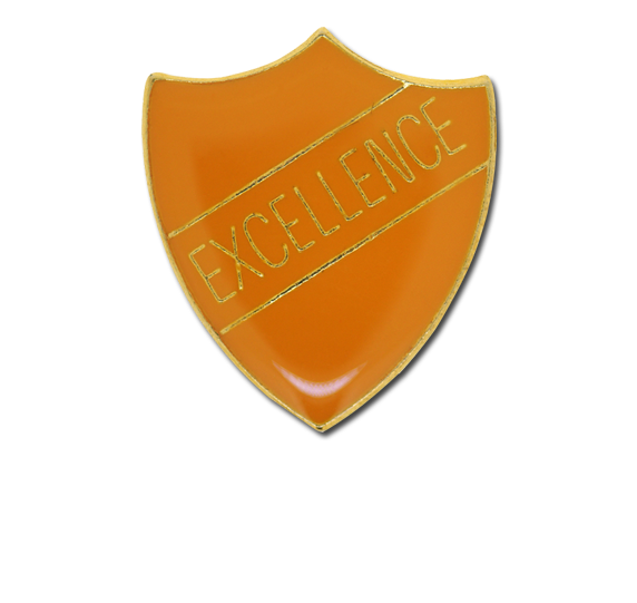 Excellence Enamelled Shield Badge