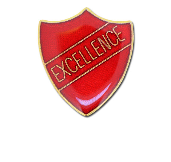 Excellence Enamelled Shield Badge