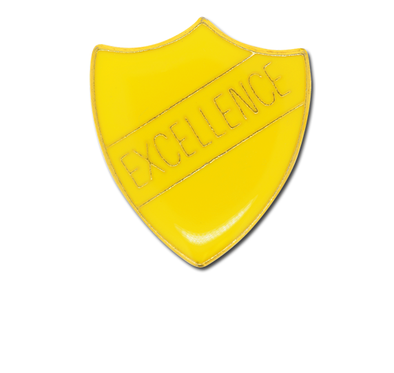 Excellence Enamelled Shield Badge