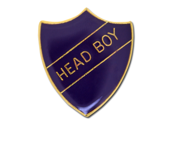 Head Boy Enamelled Shield Badge