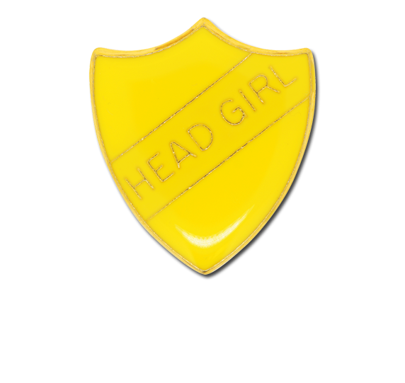 Head Girl Enamelled Shield Badge