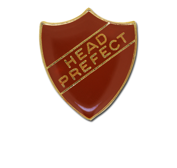 Head Prefect Enamelled Shield Badge