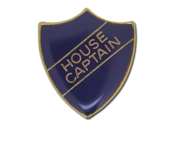 House Captain Enamelled Shield Badge