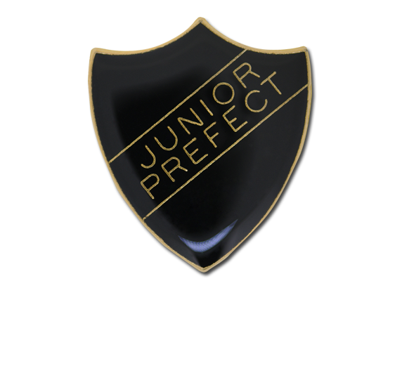 Junior Prefect Enamelled Shield Badge