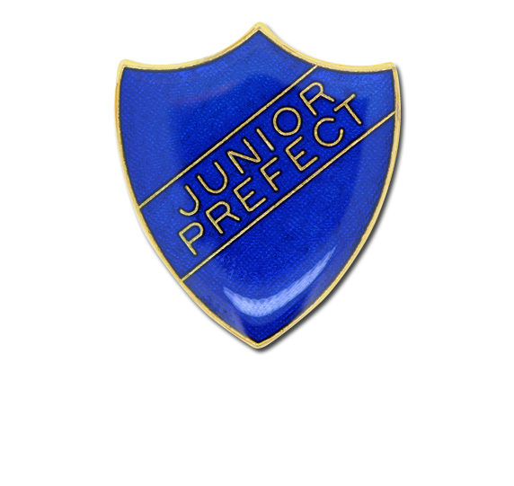Junior Prefect Enamelled Shield Badge