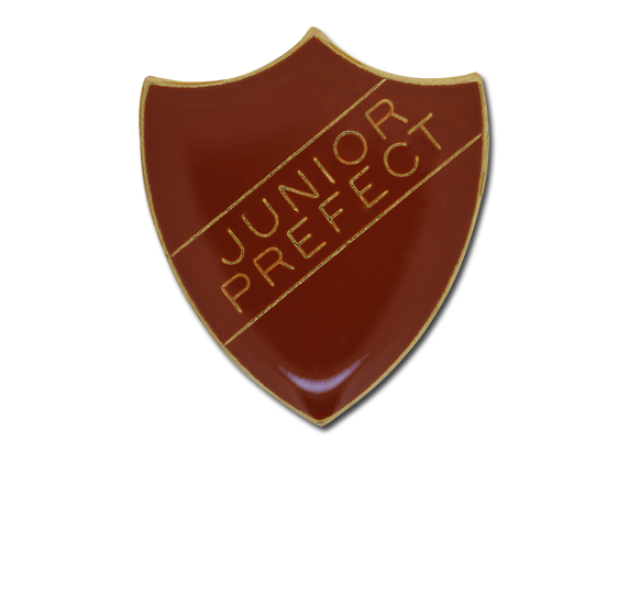 Junior Prefect Enamelled Shield Badge