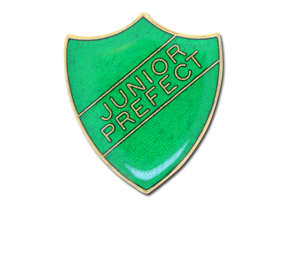 Junior Prefect Enamelled Shield Badge