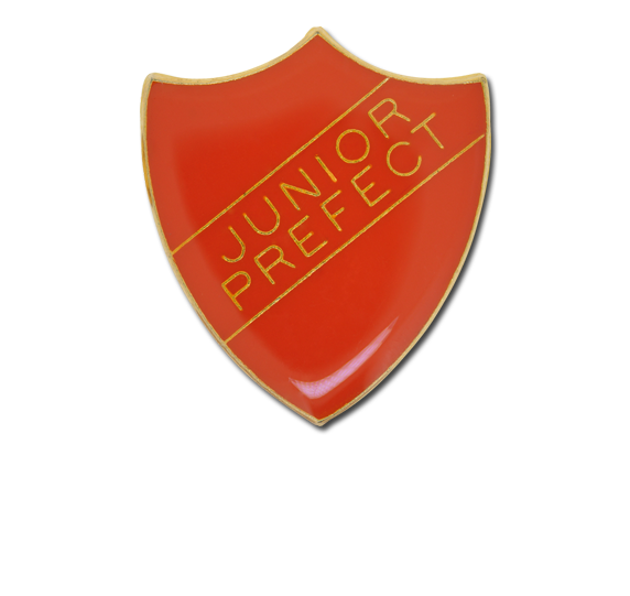 Junior Prefect Enamelled Shield Badge