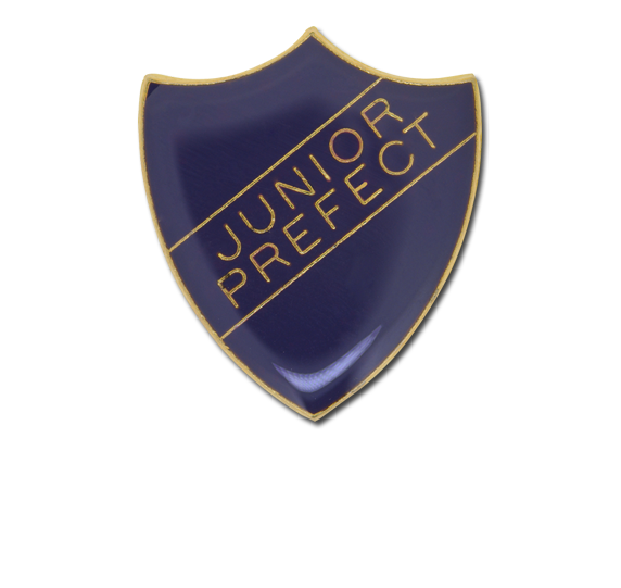 Junior Prefect Enamelled Shield Badge