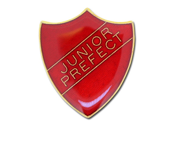 Junior Prefect Enamelled Shield Badge