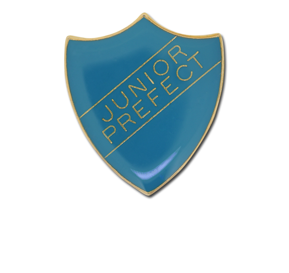 Junior Prefect Enamelled Shield Badge