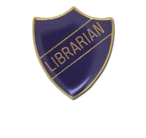 Librarian Enamelled Shield Badge