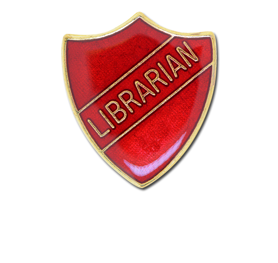 Librarian Enamelled Shield Badge