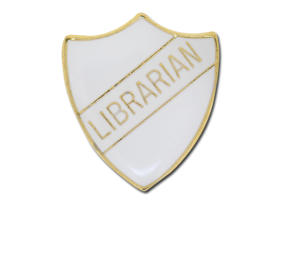 Librarian Enamelled Shield Badge