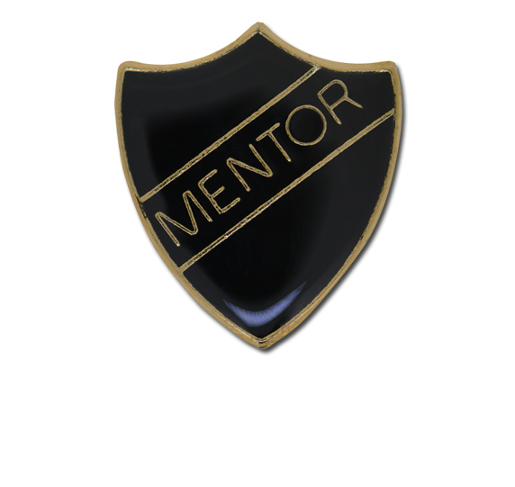 Mentor Enamelled Shield Badge